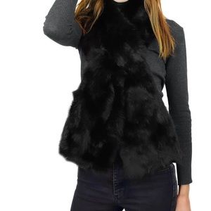 Surell🌼NEW🌼Pull through rabbit fur scarf black